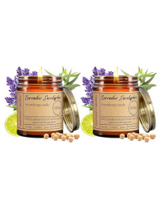 Set de Velas Aromáticas Eucalipto y Lavanda Liofeve 2pk