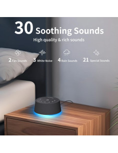 Máquina de Sonido Blanco SoundLegend con Luz Nocturna 12 Colores 2