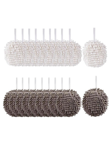 Paquete de 20 Toallas de Mano Microfibra XHMAXE 18x18cm Secado Rápido