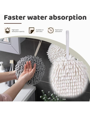 Paquete de 20 Toallas de Mano Microfibra XHMAXE 18x18cm Secado Rápido