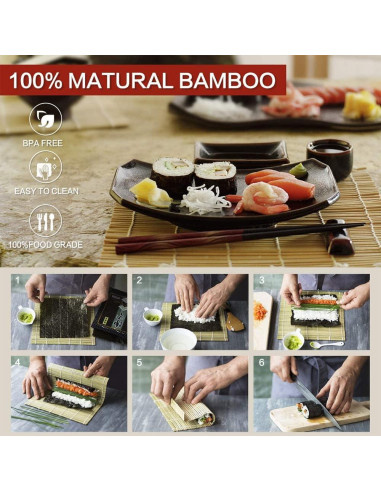 Kit de Hacer Sushi SmileTools 22 Piezas para Principiantes