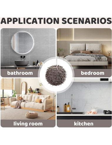 Paquete de 20 Toallas de Mano Microfibra XHMAXE 18x18cm Secado Rápido