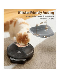 Dispensador Automático de Comida para Gatos Casfuy F26-L 4 Comidas 2