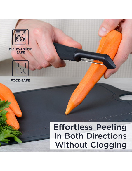 Pelador de Verduras Deiss PRO Acero Inoxidable Ergonomico 80g