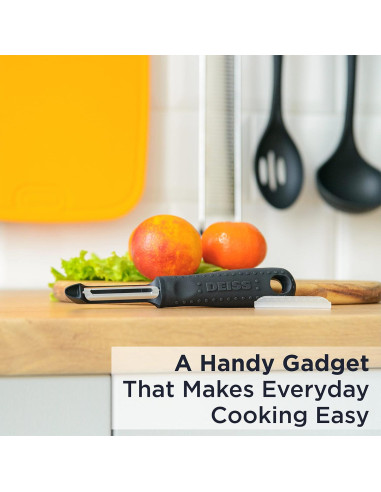 Pelador de Verduras Deiss PRO Acero Inoxidable Ergonomico 80g