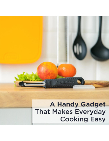 Pelador de Verduras Deiss PRO Acero Inoxidable Ergonomico 80g