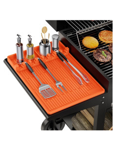 Alfombrilla de Silicona para Parrilla MealHelper Naranja 40.6x29.2cm