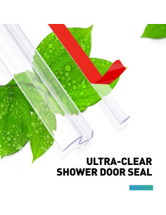 Sello Inferior para Puerta de Ducha FCSOTSPS 2 Piezas 1,27 cm 2