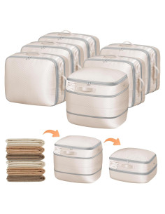 Bolsas de Almacenamiento DIMJ 6 Paquete Compresión 39L Beige