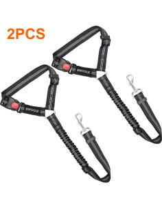 Correa de Seguridad para Perros y Gatos BWOGUE Ajustable 48-80 cm 2