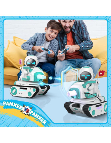 Tanque de Batalla RC Panxer para Robot Eilik - Azul/Rosa