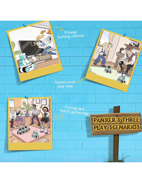 Tanque de Batalla RC Panxer para Robot Eilik - Azul/Rosa