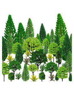 Set de 38 Árboles Miniatura MOMOONNON para Diorama