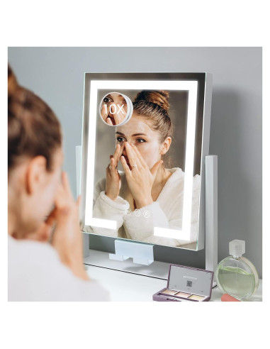 Espejo de Maquillaje Iluminado Kottova 36.83cm 10X Magnificación