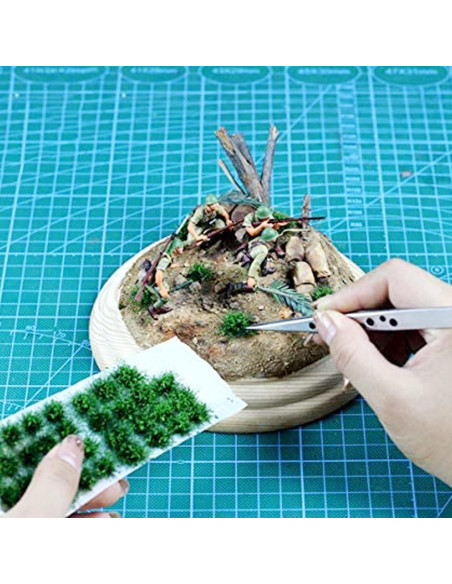 Cayway Kit de Hierba Estática 80 PCS para Diorama y Paisaje