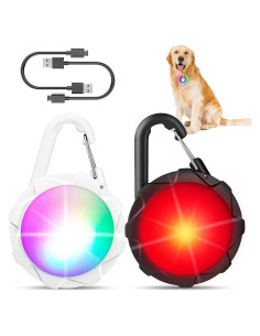 Luces LED para Collares de Perro XIEYOUWXS, Impermeables IP68