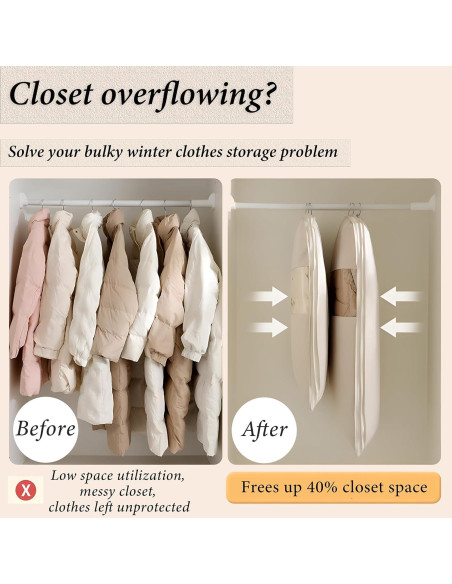 Bolsa de Ropa Colgante Ahorra Espacio vhemo X-Large