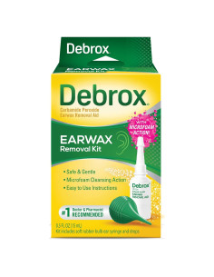 Kit de Remoción de Cerumen Debrox - Gotas 15 ml y Jeringa