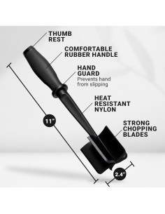 Picador de Carne Molida Zulay Kitchen - Nylon Resistente al Calor 2