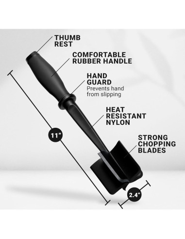 Picador de Carne Molida Zulay Kitchen - Nylon Resistente al Calor