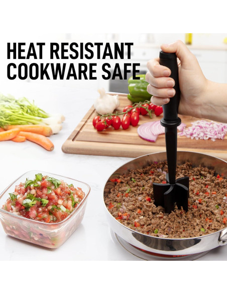 Picador de Carne Molida Zulay Kitchen - Nylon Resistente al Calor