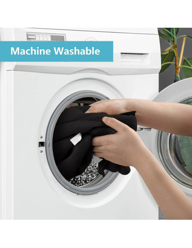 Paños de Microfibra HOMEXCEL Negros, 8 Unidades 29.2x29.2 cm