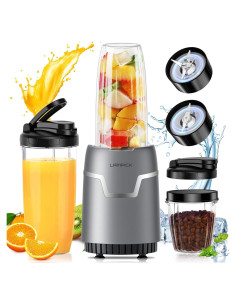 Batidora Personal LAMPICK 1100W con 2 Tazas de 620ml