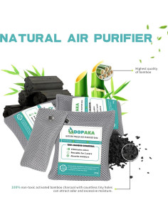 Paquete de 6 Bolsas de Carbón Activado DOPAKA 200g - Purificador de Aire 2