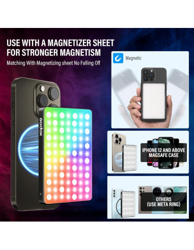 Luz de Relleno LED Godox MA5R Magnética 1800K-10000K