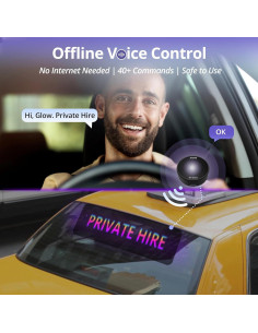 Cartel LED Programable ATOTOZONE CI-VIALD13 34.8x10.2cm 2