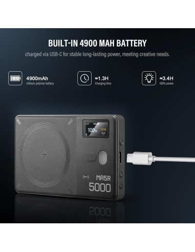 Luz de Relleno LED Godox MA5R Magnética 1800K-10000K