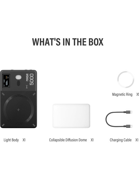 Luz de Relleno LED Godox MA5R Magnética 1800K-10000K