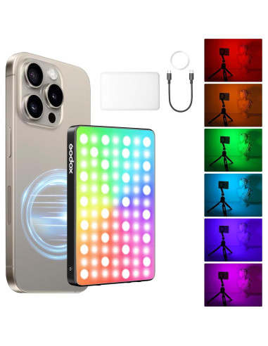 Luz de Relleno LED Godox MA5R Magnética 1800K-10000K