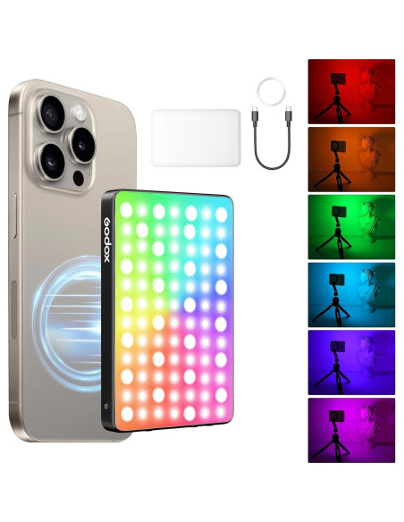 Luz de Relleno LED Godox MA5R Magnética 1800K-10000K