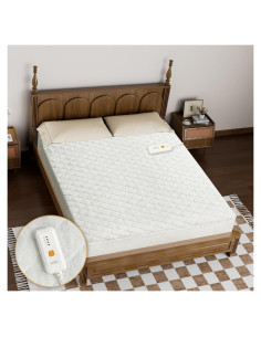 Cubierta de colchón calefactada HOMISPRITE tamaño completo 4 niveles