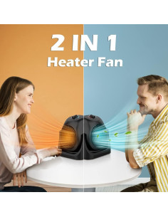 Calefactor Ventilador LifePlus SFH-185T 1500W Negro Portátil 2
