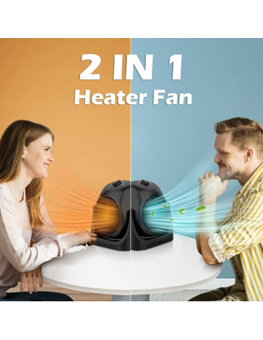 Calefactor Ventilador LifePlus SFH-185T 1500W Negro Portátil