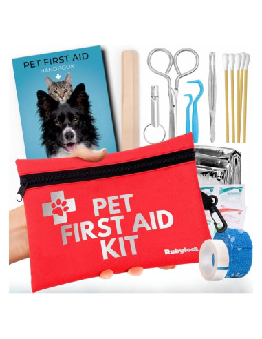 Kit de Primeros Auxilios para Perros Rubyloo 39 Piezas Viaje