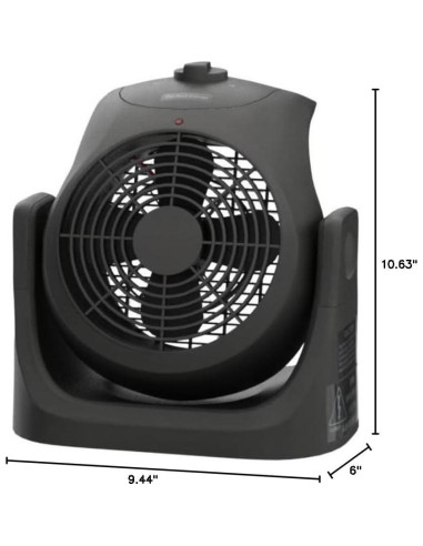 Calefactor Ventilador LifePlus SFH-185T 1500W Negro Portátil