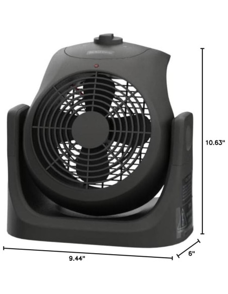 Calefactor Ventilador LifePlus SFH-185T 1500W Negro Portátil