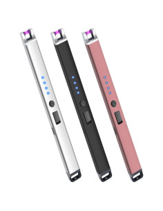 Paquete de 3 Encendedores Eléctricos Recargables Laffizz