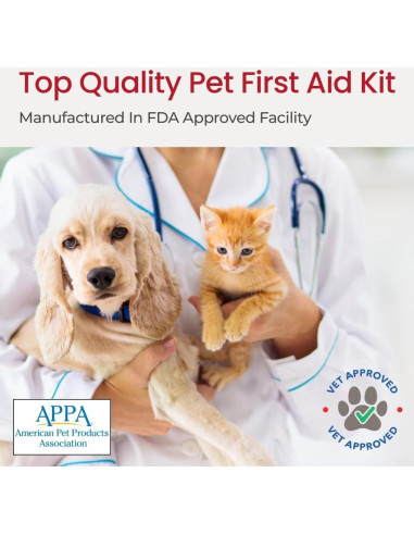 Kit de Primeros Auxilios para Perros Rubyloo 39 Piezas Viaje