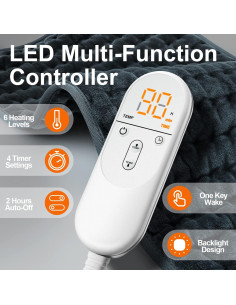 Almohadilla Calefactora SEPTYWARM 30x60 cm 6 Niveles Calor 2