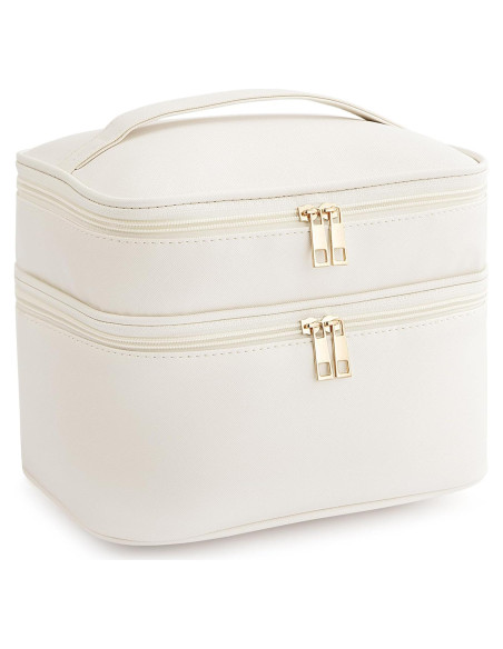 Bolsa de Maquillaje de Viaje HBlife Grande Beige Impermeable