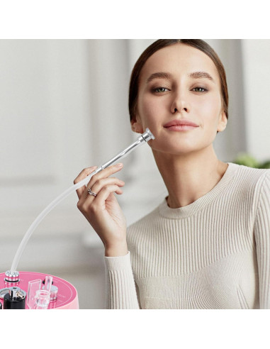 Máquina de Microdermoabrasión Yofuly 3 en 1 Rosa - Cuidado Facial