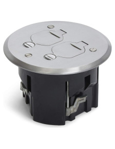 Kit Caja Piso Redonda Lew Electric PBR1-FPA Aluminio 12.86 cm