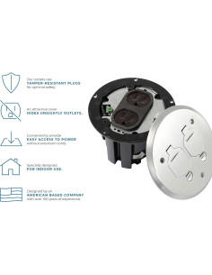 Kit Caja Piso Redonda Lew Electric PBR1-FPA Aluminio 12.86 cm 2