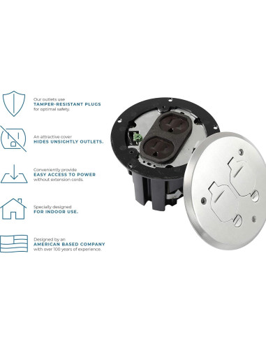 Kit Caja Piso Redonda Lew Electric PBR1-FPA Aluminio 12.86 cm