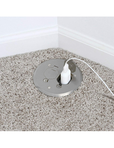 Kit Caja Piso Redonda Lew Electric PBR1-FPA Aluminio 12.86 cm