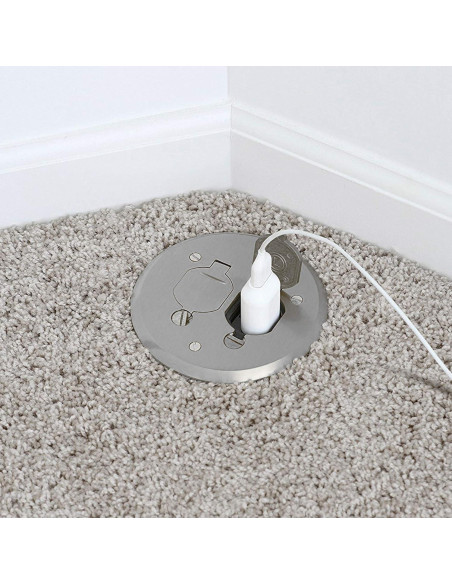 Kit Caja Piso Redonda Lew Electric PBR1-FPA Aluminio 12.86 cm